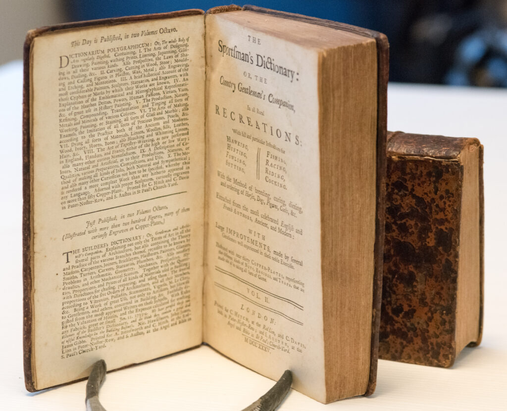 "Sportsman's Dictionary" 1735